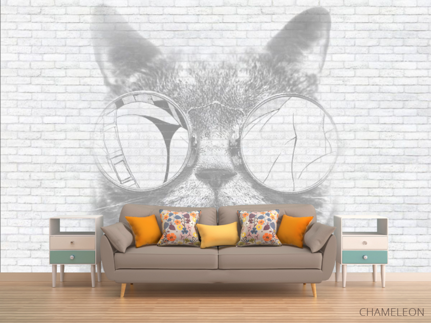 Фотообои Кот лофт стиль - 1