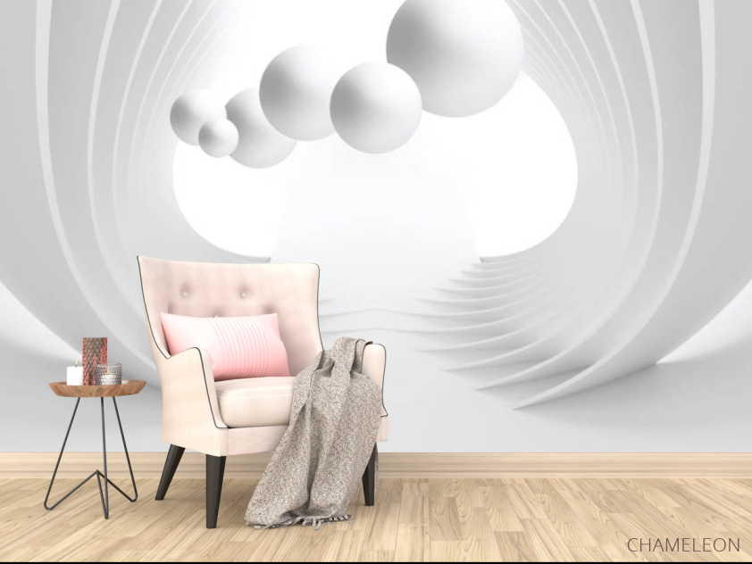 Фотообои 3d шары серые - 4