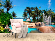 Фотообои Морской залив, пальмы - 4