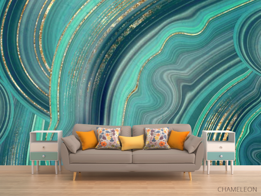 Фотообои Бирюзовый флюид - 1