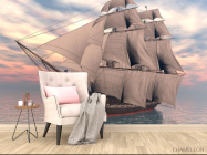 Фотообои Парусник в море - 4