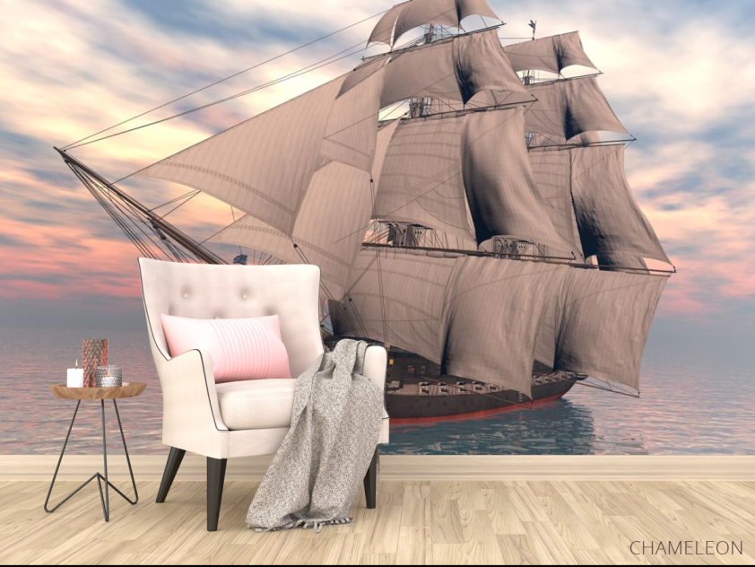 Фотообои Парусник в море - 4