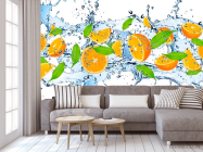 Фотообои в кухню Апельсин - 3
