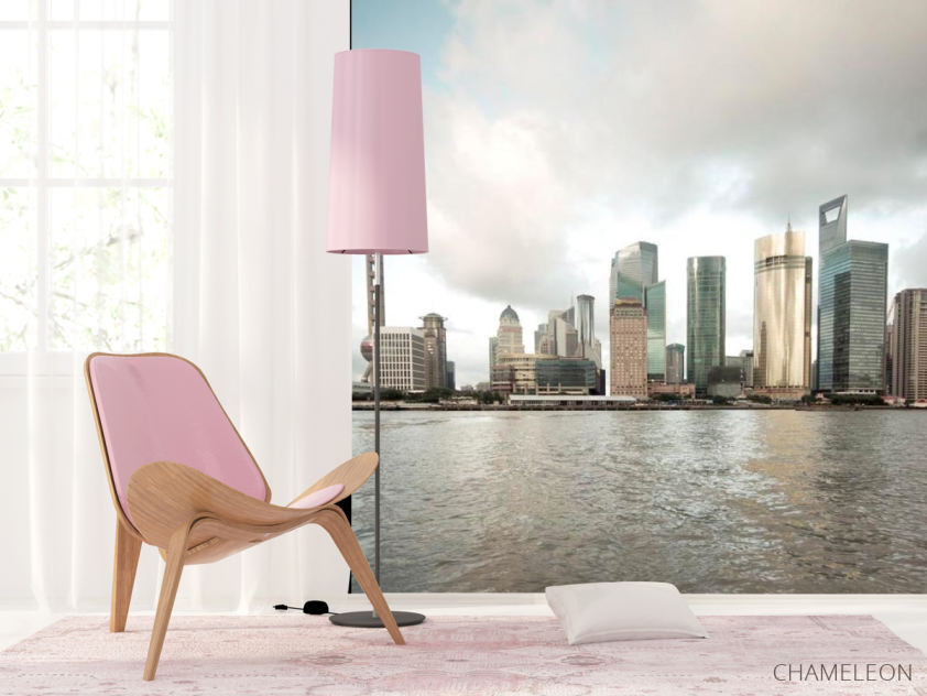 Фотошпалери Море, будинки, хмари - 4