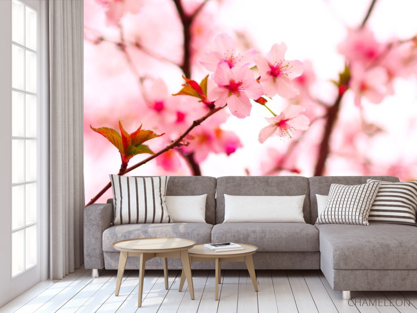 Фотообои Цветы вишни весной - 3