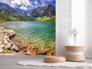 Фотошпалери камені, гори і озеро - 2