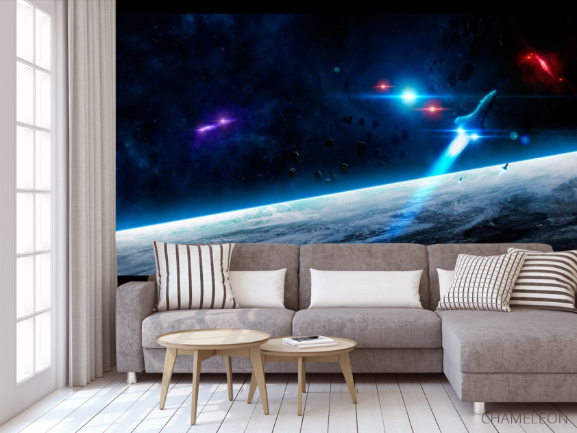 Фотообои Шатл и астероиды - 3