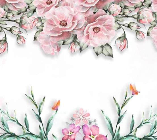Фотообои Акварельные цветы 2173