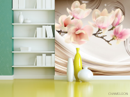 Фотошпалери Магнолія на атласі - 3