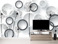 Фотообои Чб одуванчики - 2