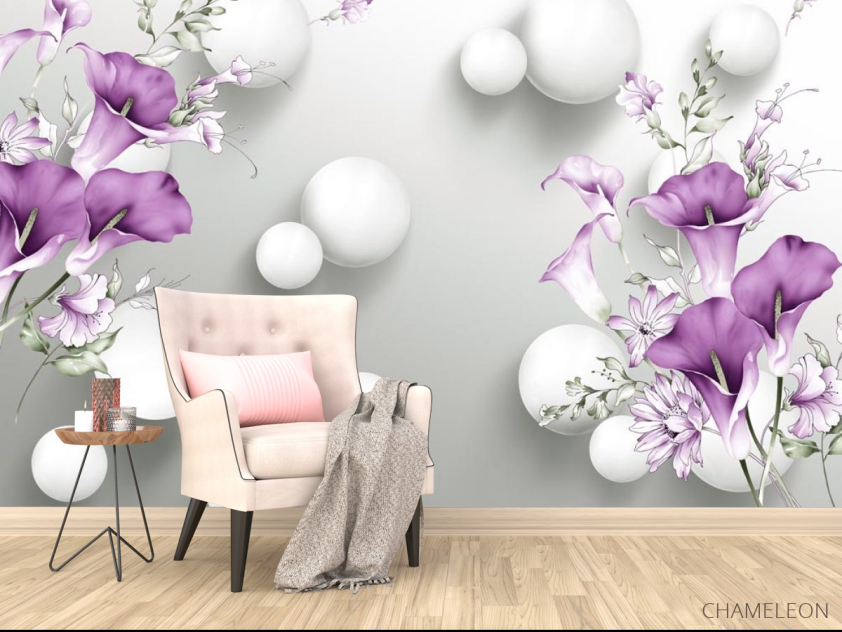 3д фотообои Шары - 4