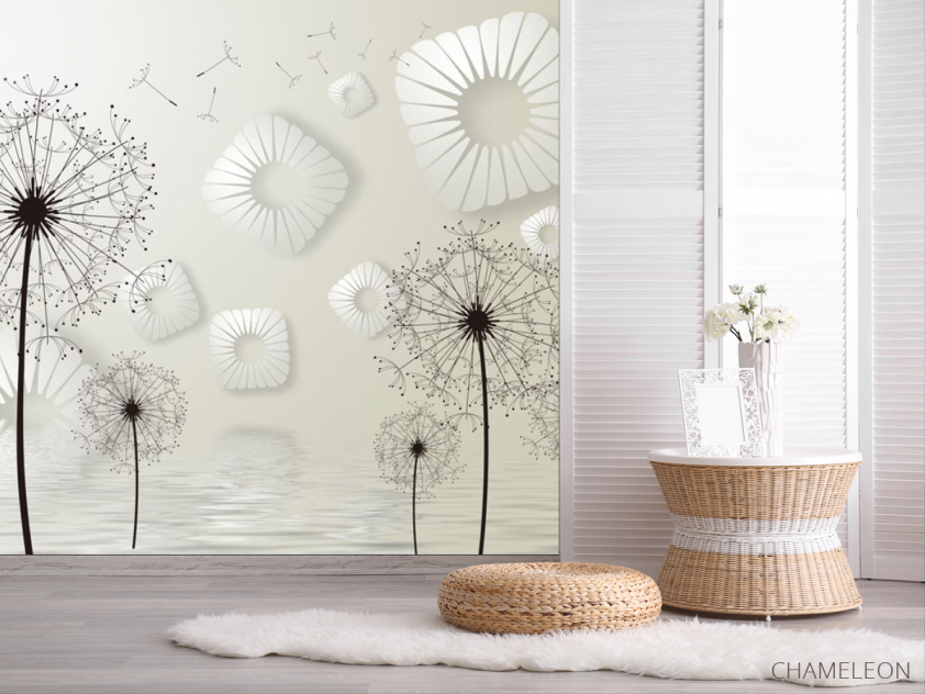 Фотошпалери 3д кульбаби - 2