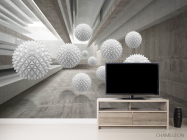 Фотообои Шары в тоннеле - 2