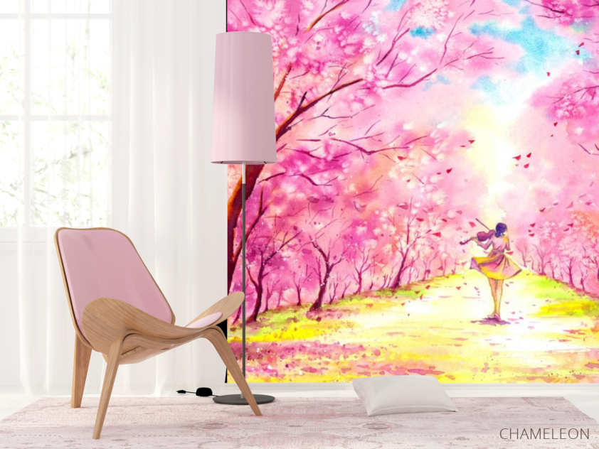 Фотошпалери дівчина зі скрипкою - 4