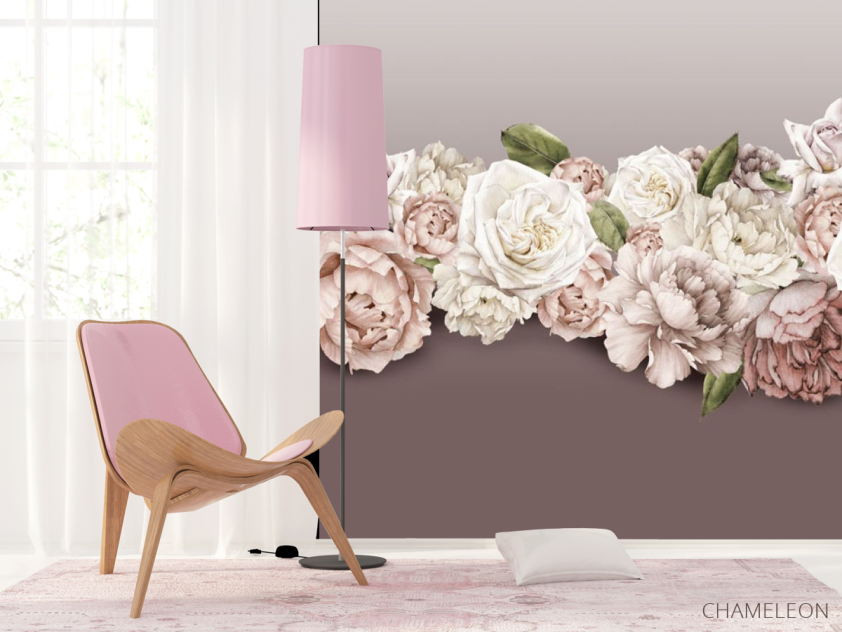Фотошпалери Півонії та троянди - 4