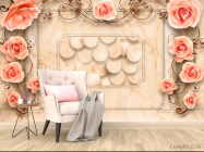 Фотообои 3D цветы - 4