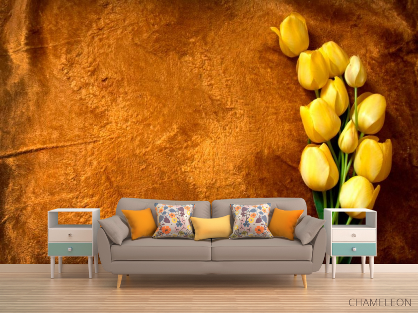 Фотообои Желтые тюльпаны - 1