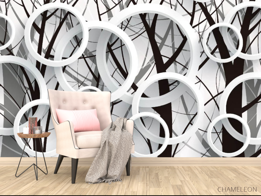 Фотообои 3д круги - 4