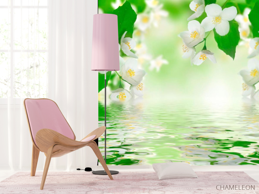 Фотообои Белые весенние цветочки - 4