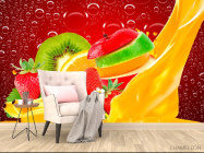 Фотообои Нарезанные фрукты, ягоды - 4