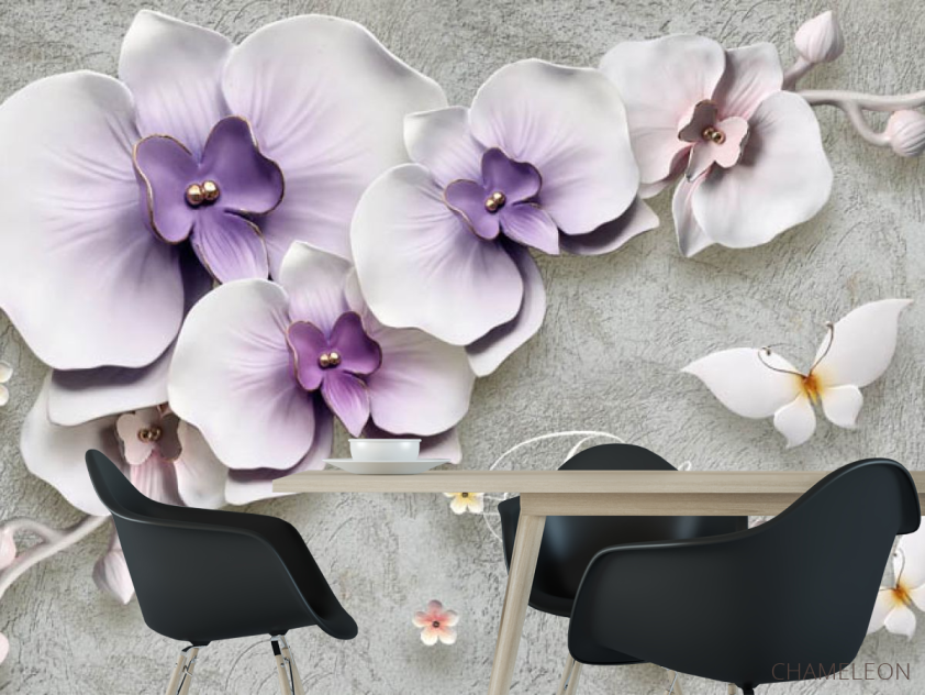 Фотошпалери порцелянові квіти - 1