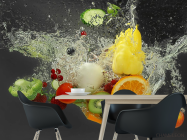 Фотошпалери фрукти у воді - 1