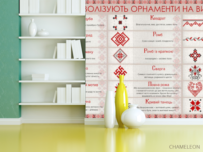 Фотошпалери символіка орнамент вишиванки. - 3