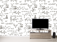 Фотообои Паттерн для кабинета химии - 2