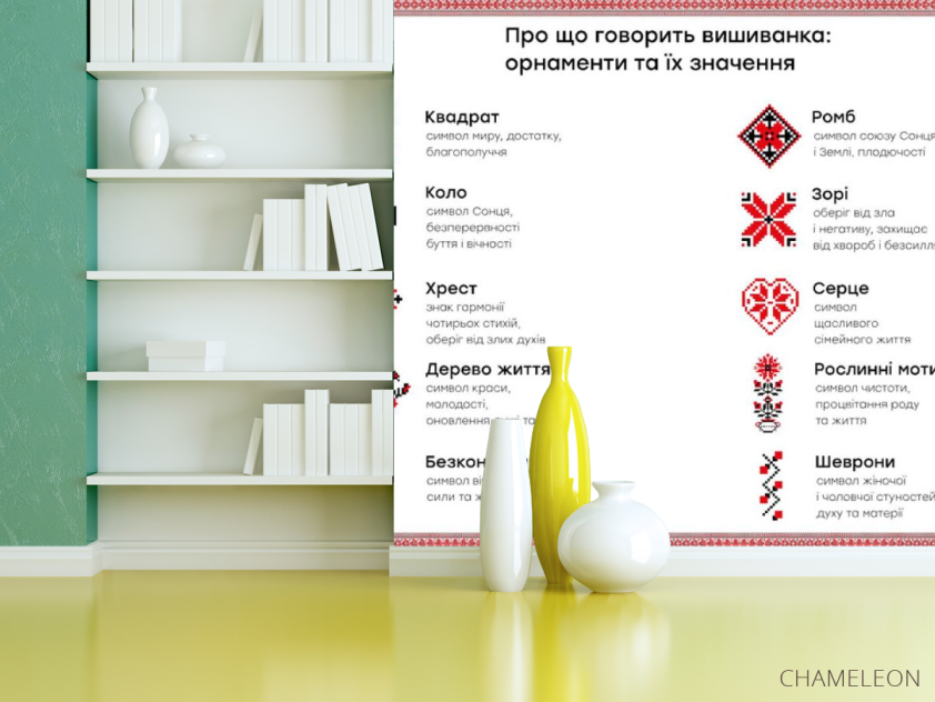Фотошпалери символіка орнамент вишиванки. - 3
