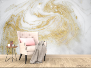 Фотообои Золотой Fluid art - 4