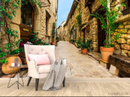 Фотообои Узкие улицы в старой деревне - 4