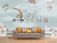 Фотообои Животные на велосипедах - 1