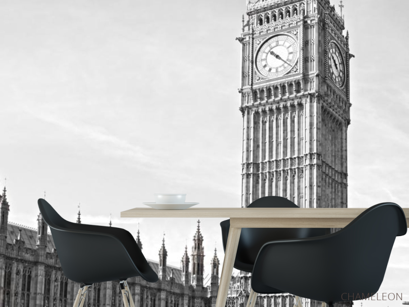 Фотошпалери червоний автобус біля Біг Бена в Лондоні - 1