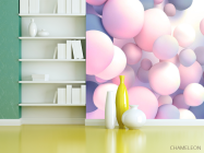 Фотошпалери Рожеві кулі 3д - 3