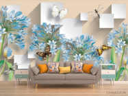 Фотообои 3Д Цветы - 1