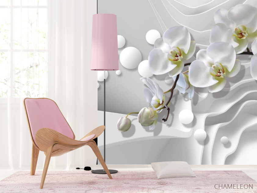 Фотошпалери 3Д орхідеї - 4