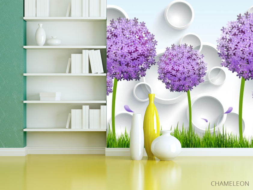 Фотошпалери квіти 3д - 3