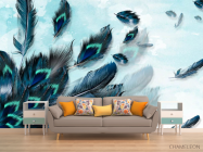 Фотообои Перья павлина 3д - 1