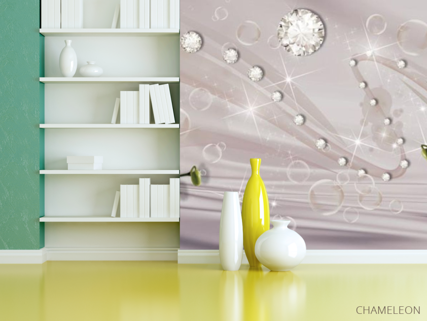 Фотошпалери білі орхідеї на тканини - 3