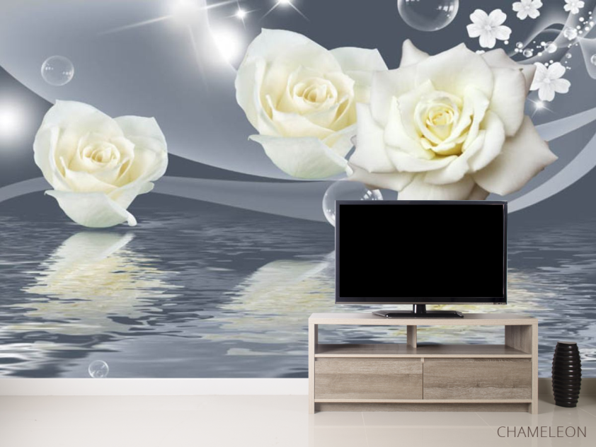 Фотообои цветы на воде - 2