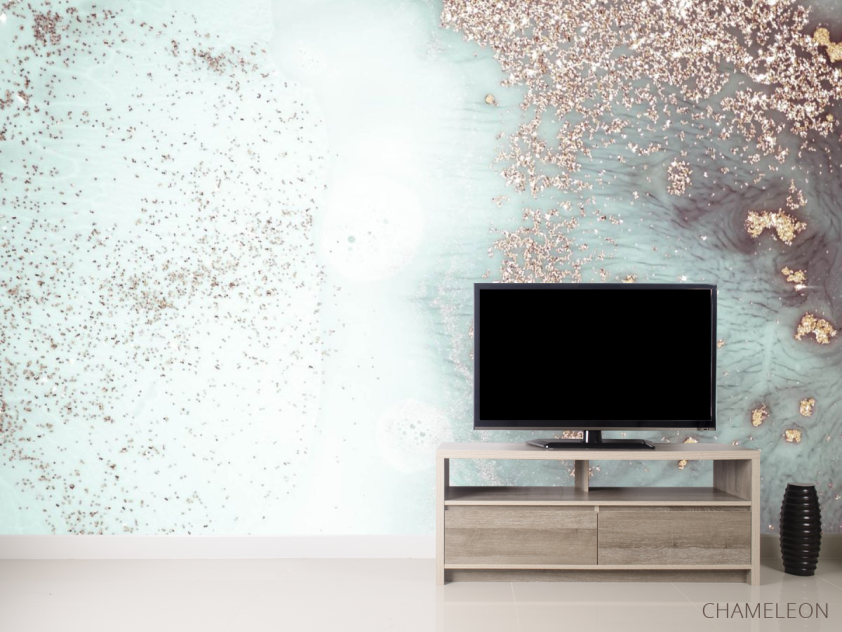 Фотообои Золотой Fluid art - 2