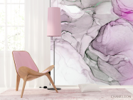 Фотошпалери розлучення fluid art рожеві - 4