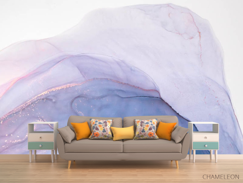 Фотообои Фиолетовый fluid art - 1