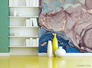 Фотошпалери fluid art в блідих тонах - 3