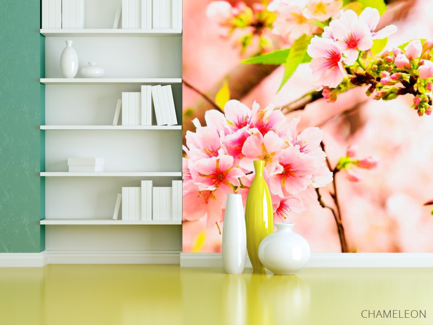 Фотошпалери Суцвіття рожевих квітів - 3