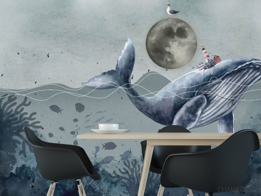 Фотошпалери Синій кит - 1