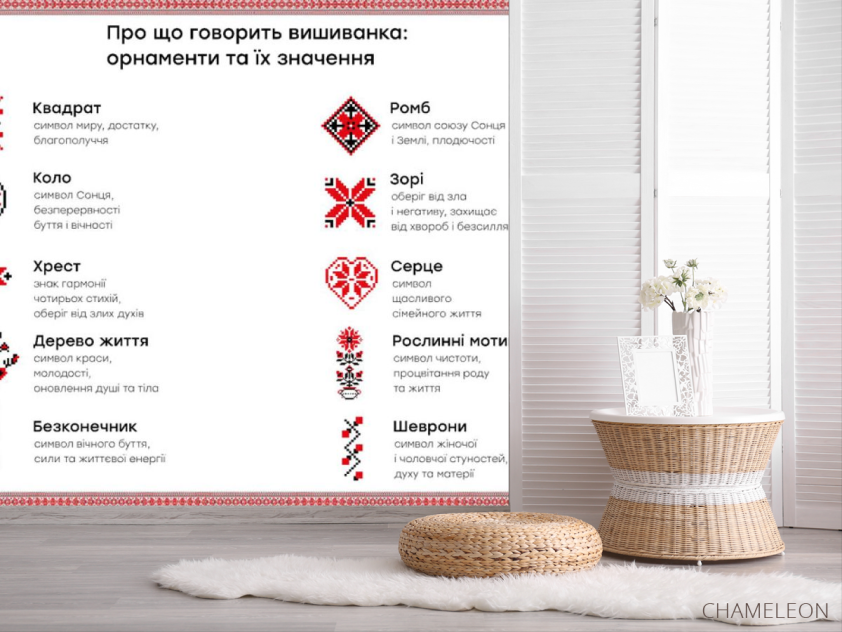 Фотошпалери символіка орнамент вишиванки. - 2