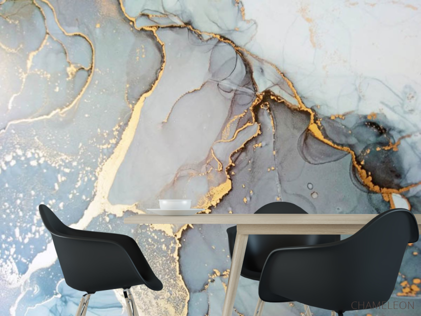 Фотошпалери fluid art Золотий - 1