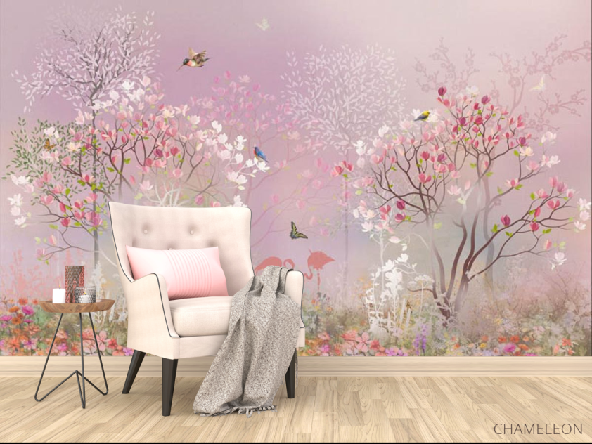 Фотообои Розовый лес - 4