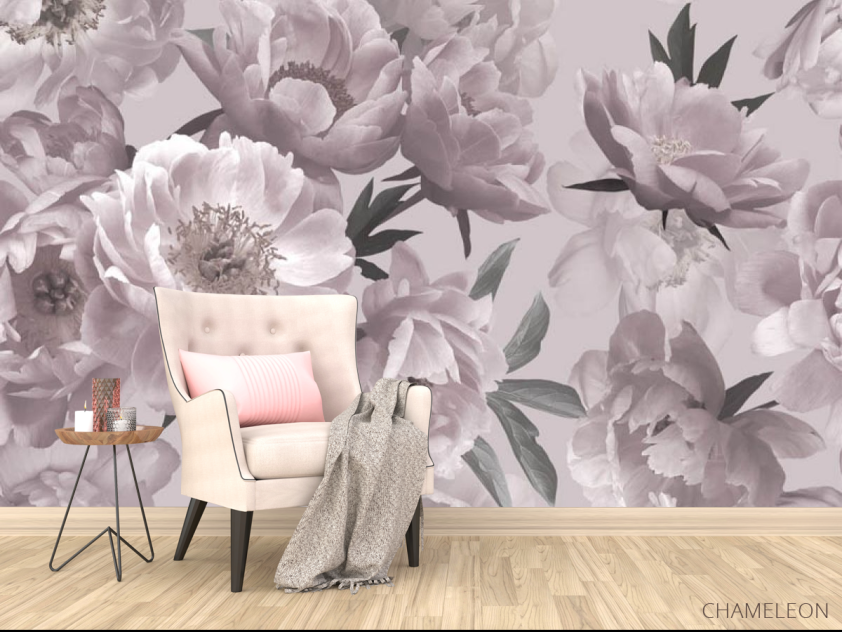 Фотообои Пудровые цветы - 4